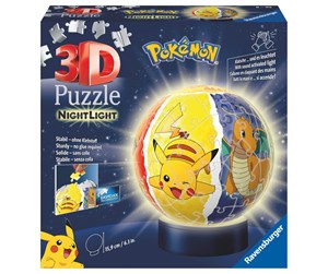 Puslespill - Ravensburger Nightlight Pokèmon 72p 3D Puslespill - 10311547