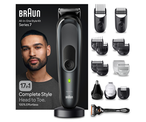 Hårtrimmer - Braun Kroppstrimmer Styler MGK7491 Black / Slate Grey - 4210201447597