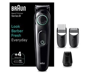 Hårtrimmer - Braun Skjeggtrimmer Styler BT3421 Black / Vibrant Green - 4210201447917