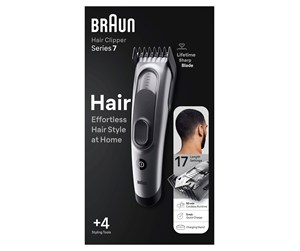 Hårtrimmer - Braun Hårklipper HC7390 Black / Spc Grey - 4210201448792