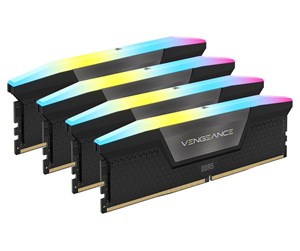 RAM - Corsair Vengeance RGB DDR5-6400 - 64GB - CL32 - Quad Channel (4 pcs) - Intel XMP - Svart med RGB - CMH64GX5M4B6400C32