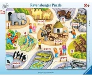 Puslespill - Ravensburger Erstes Zählen bis 5 17pcs - 05233