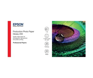 Papir, Fotopapir & Etiketter - Epson Production - photo paper - glossy - 1 roll(s) - Roll (111.8 cm x 30 m) - 200 g/m² - C13S450373