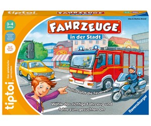 Brettspill & Puslespill - Ravensburger tiptoi: Fahrzeuge in der Stadt (DE) - 00127