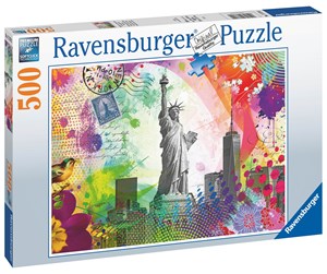 Puslespill - Ravensburger New York Postcard - 17379