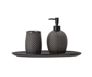 Baderomstilbehør - Bloomingville Hrin Soap Dispenser Set - Grey - 82049295