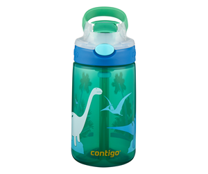 Kjøkkentilbehør - Contigo Gizmo flip Green jungl dino 420ml - 2115035