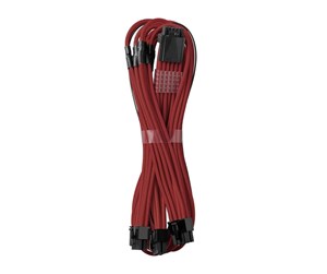 Strømkabel (intern) - CableMod C-Series Pro ModMesh 12VHPWR - 3x PCI-e - 60cm - Dark Red - CM-PCSR-16P3-N60KBR-5PC-R