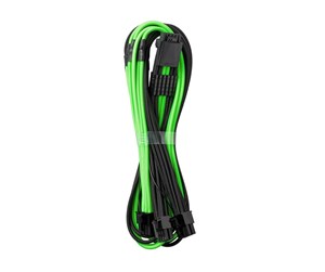 Strømkabel (intern) - CableMod C-Series Pro ModMesh 12VHPWR - 3x PCI-e - 60cm - Black and Green - CM-PCSR-16P3-N60KKLG-5PK-R