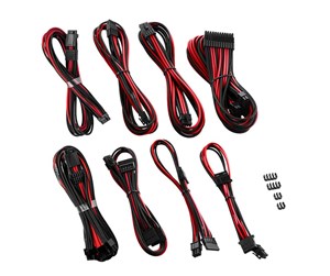 Strømkabel (intern) - CableMod RT-Series Pro ModMesh 12VHPWR Dual Cable - Black and Red - CM-PRTS-16X2KIT-NKKR-R