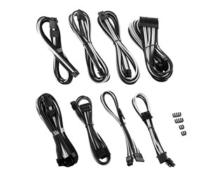 Strømkabel (intern) - CableMod RT-Series Pro ModMesh 12VHPWR Dual Cable - Black and White - CM-PRTS-16X2KIT-NKKW-R