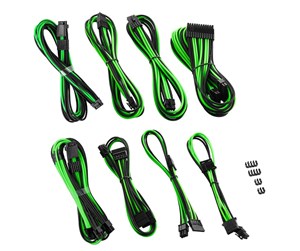 Strømkabel (intern) - CableMod RT-Series Pro ModMesh 12VHPWR Dual Cable - Black and Green - CM-PRTS-16X2KIT-NKKLG-R