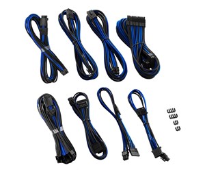 Strømkabel (intern) - CableMod RT-Series Pro ModMesh 12VHPWR Dual Cable - Black and Blue - CM-PRTS-16X2KIT-NKKB-R