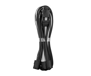 Strømkabel (intern) - CableMod Pro ModMesh 12VHPWR to 3x PCI-e Cable - 45cm Black and White - CM-PCAB-16P3-N45KKW-5PK-R