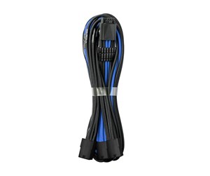 Strømkabel (intern) - CableMod Pro ModMesh 12VHPWR to 3x PCI-e Cable - 45cm Black and Blue - CM-PCAB-16P3-N45KKB-5PK-R