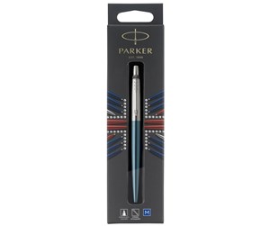 Skrive- & Tegneverktøy - Parker Jotter Ballpoint Pen | Waterloo Blue | Medium Point Blue Ink - 1953245