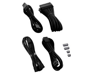 Strømkabel (intern) - CableMod Pro ModMesh 12VHPWR Cable Extension Kit - black - CM-PCAB-16P3KIT-NKK-3PK-R