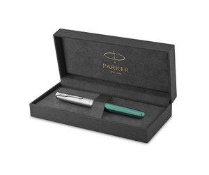 Skrive- & Tegneverktøy - Parker Sonnet Essentials Fountain Pen Metal and Green Lacquer with Palladium Trim Stainless Steel Fine Nib Gift Box - 2169362