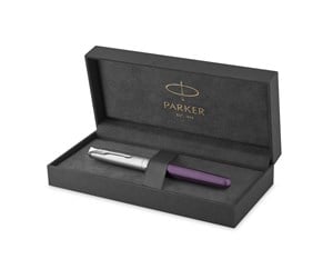 Skrive- & Tegneverktøy - Parker Sonnet Essentials Fountain Pen Metal and Violet Lacquer with Palladium Trim Stainless Steel Fine Nib Gift Box - 2169366