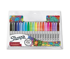 Skrive- & Tegneverktøy - Sharpie Permanent Marker Set | Exclusive Colour Assortment | Fine Point | 20 Count - 2061128