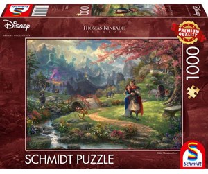 Puslespill - Schmidt Thomas Kinkade Disney Mulan Blossoms Of Love 1000pc - 59672