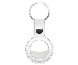 Mobil - Andre tilbehør - KeyBudz Leather Keyring for AirTag 2-pack - AT2_S1_RED