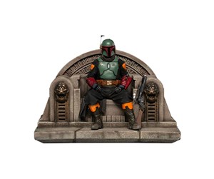 Reklameartikler - Iron Studios - Star Wars - Boba Fett on Throne Statue Deluxe Art Scale 1/10 - Figur - LUCSWR45621-10