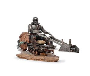 Reklameartikler - Iron Studios - Star Wars - On Speederbike Statue Deluxe Art Scale 1/10 - Figur - LUCSWR48721-10