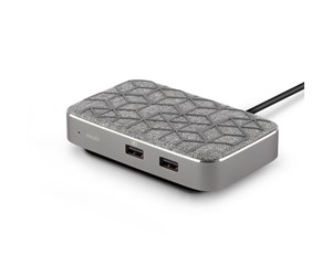 Dokkingstasjon - Moshi Symbus Q - USB-C Hub w. Qi Charging - 99MO084216