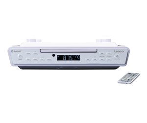 Mikro- og minisystemer - Lenco KCR-150WH - FM Kitchen Radio with CD player and Bluetooth® - White - KCR-150WH