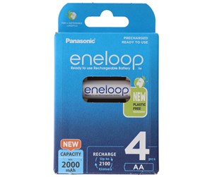 Batteri - Panasonic eneloop BK-3MCDE battery - 4 x AA type - NiMH - BK-3MCDE/4BE