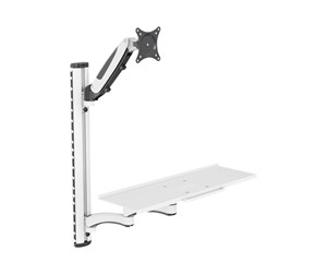 Skjermholder - DIGITUS DA-90451 - mounting kit - for monitor / keyboard - black white - DA-90451