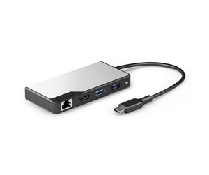 Dokkingstasjon - ALOGIC USB-C Fusion ALPHA V2 5-in-1 Hub HDMI USB Ethernet & PD – Space Grey - UCFUPRGEV2-SGR