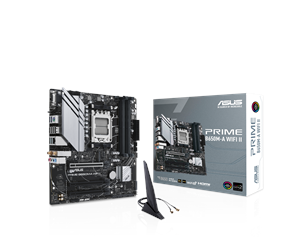 Hovedkort - ASUS PRIME B650M-A WIFI II Hovedkort - AMD B650 - AMD AM5 socket - DDR5 RAM - Micro-ATX - 90MB1EG0-M0EAY0