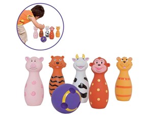 Babyleker - LUDI Baby bowling Animals - 3455