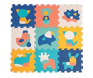 Barnerom - LUDI Play mat with animals (9 pcs) - LU10023