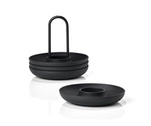 Kjøkkentilbehør - Zone Denmark Denmark - Singles Egg Cups With Holder - Black - 332021