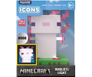 Reklameartikler - Paladone - Icon Light - Minecraft Axolotl Light - PP11390MCF