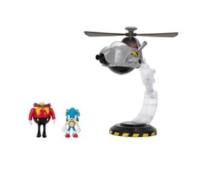 Reklameartikler - Jakks - Sonic the Hedgehog 6.3cm Egg Mobile Battle Set - Figur - 414444