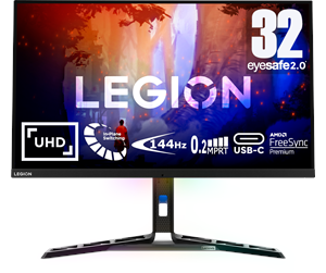 Skjerm - 31.5" Lenovo Legion Y32P-30 - 3840x2160 - 144Hz - IPS - 75W USB-C - 66F9UAC6EU