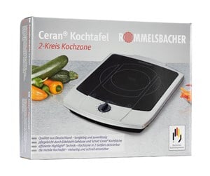 Andre kjøkkenapparater - ROMMELSBACHER CT 2200/E - ceramic hot plate - black/stainless steel - CT 2200/E