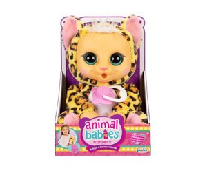 Dukker, Bamser & Utstyr - Jakks Animal Babies 27cm Leopard - 714224