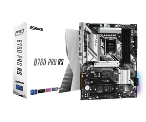 Hovedkort - ASRock B760 PRO RS Hovedkort - Intel B760 - Intel LGA1700 socket - DDR5 RAM - ATX - 90-MXBKS0-A0UAYZ