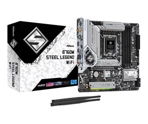 Hovedkort - ASRock B760M STEEL LEGEND WIFI Hovedkort - Intel B760 - Intel LGA1700 socket - DDR5 RAM - Micro-ATX - 90-MXBL70-A0UAYZ