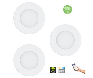 Smarthus - EGLO Connect-Z Indbyg. Spot sæt FUEVA-Z SMARTLIGHT HVIT - 31741