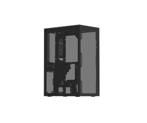 Kabinett - Ssupd Meshroom S V2 Mini-ITX Case - Full Mesh - Charcoal Black - PCIE 4.0 - Kabinett - Miditower - Svart - SSU-MESH-S-BK-PCI4