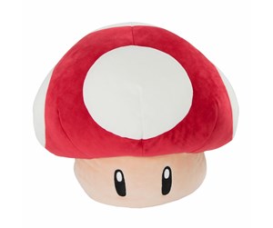 Dukker, Bamser & Utstyr - Tomy Club Mocchi- Mocchi- Super Mario Mushroom 38cm - 0053941129552