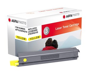 Printertilbehør blekk/toner - Agfa Photo - yellow - toner cartridge (alternative for: Lexmark C925H2YG) - Laser toner Yellow - APTLC925H2YE