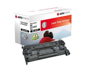 Printertilbehør blekk/toner - Agfa Photo - black - toner cartridge (alternative for: HP CF226X HP 26X) - Laser toner Svart - APTHP226XE