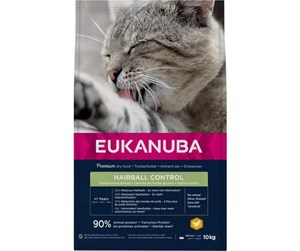 Katt - Eukanuba Cat Adult Hairball 1+ 10kg - EK051000